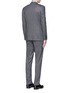 Back View - Click To Enlarge - CANALI - 'Travel' chevron stripe wool suit