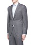 Front View - Click To Enlarge - CANALI - 'Travel' chevron stripe wool suit