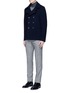 Figure View - Click To Enlarge - CANALI - Houndstooth Merino wool turtleneck sweater