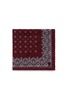Main View - Click To Enlarge - CANALI - Floral cathedral print wool pocket square