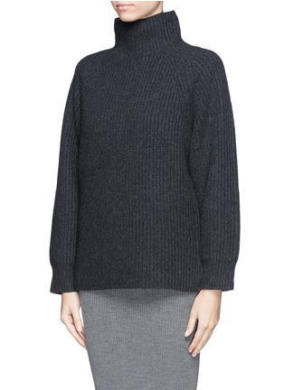 Front View - Click To Enlarge - THEORY - 'Pate' turtleneck cropped sweater