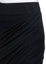 Detail View - Click To Enlarge - HELMUT LANG - Asymmetric twist modal-wool skirt