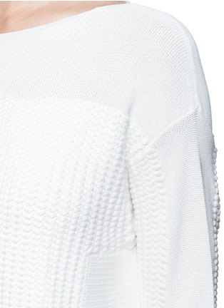 Detail View - Click To Enlarge - HELMUT LANG - 'Plov' round hem split side sweater