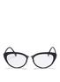 Main View - Click To Enlarge - RAY-BAN - 'RB7088 'Light Ray' titanium acetate cat eye optical glasses