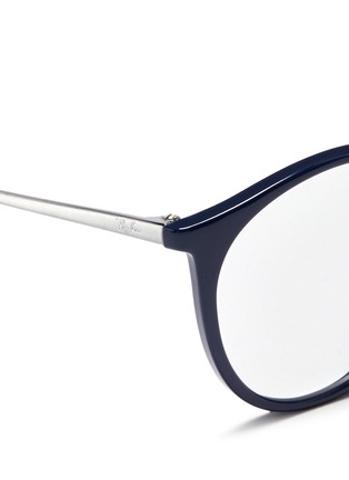 Detail View - Click To Enlarge - RAY-BAN - 'RB7083D' metal temple acetate optical glasses