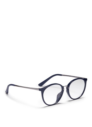 Figure View - Click To Enlarge - RAY-BAN - 'RB7083D' metal temple acetate optical glasses