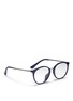 Figure View - Click To Enlarge - RAY-BAN - 'RB7083D' metal temple acetate optical glasses