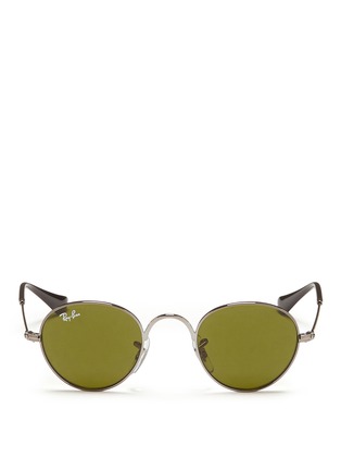 Main View - Click To Enlarge - RAY-BAN - 'Round Junior' metal sunglasses
