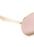 Detail View - Click To Enlarge - RAY-BAN - 'RB3537' coined metal round mirror sunglasses