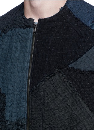 Detail View - Click To Enlarge - BY WALID - 'Liam' one of a kind patchwork blouson jacket