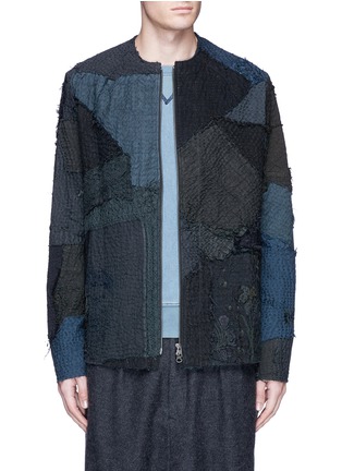 Main View - Click To Enlarge - BY WALID - 'Liam' one of a kind patchwork blouson jacket