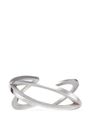 Main View - Click To Enlarge - BELINDA CHANG - 'Geometric Circle' 18k white gold plated cuff