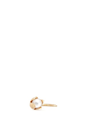 Main View - Click To Enlarge - BELINDA CHANG - 'Trip Flora' yellow gold plated pearl ring