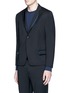 Front View - Click To Enlarge - 73119 - Raised lapel wool blazer
