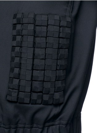 Detail View - Click To Enlarge - 73119 - Woven cube pocket bomber jacket
