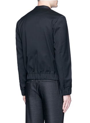 Back View - Click To Enlarge - 73119 - Woven cube pocket bomber jacket