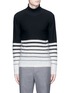 Main View - Click To Enlarge - 73119 - Stripe cashmere-mohair blend turtleneck sweater