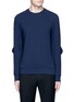 Main View - Click To Enlarge - 73119 - Woven cube elbow sweatshirt