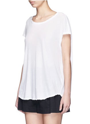 Front View - Click To Enlarge - JAMES PERSE - Cotton slub jersey circular shell T-shirt
