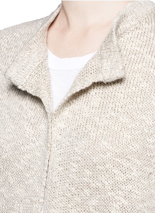 Detail View - Click To Enlarge - JAMES PERSE - Cotton-linen cardigan