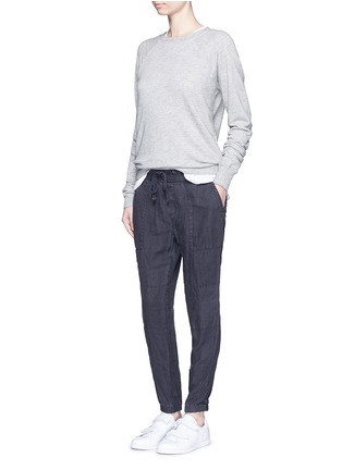 Figure View - Click To Enlarge - JAMES PERSE - Linen utility pants