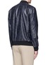 Back View - Click To Enlarge - THEORY - 'Brant L' shatter print leather bomber jacket