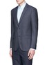 Front View - Click To Enlarge - THEORY - 'Rodolf' wool-silk nailhead blazer