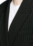 Detail View - Click To Enlarge - DKNY - Oversize double breasted pinstripe suit jacket