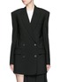 Main View - Click To Enlarge - DKNY - Oversize double breasted pinstripe suit jacket