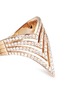 Detail View - Click To Enlarge - MESSIKA - 'Queen V Full Pavé' diamond 18k rose gold ring