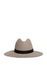 Main View - Click To Enlarge - JANESSA LEONÉ - 'Lotus' leather band wool felt hat