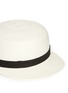 Detail View - Click To Enlarge - JANESSA LEONÉ - 'Gadina' suede band Panama straw cadet cap