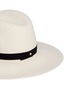 Detail View - Click To Enlarge - JANESSA LEONÉ - 'Camellia' leather band wool felt fedora hat