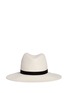 Main View - Click To Enlarge - JANESSA LEONÉ - 'Camellia' leather band wool felt fedora hat