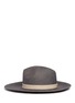 Figure View - Click To Enlarge - JANESSA LEONÉ - 'Dahlia' leather band straw Panama hat