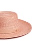 Detail View - Click To Enlarge - JANESSA LEONÉ - 'Calla Bolero' leather band Panama straw boat hat