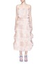 Main View - Click To Enlarge - ROKSANDA - 'Grace' ruffle frayed organza strapless gown