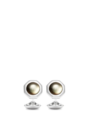 Main View - Click To Enlarge - BABETTE WASSERMAN - 'Oscar' mother of pearl cufflinks