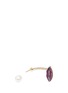 Detail View - Click To Enlarge - DELFINA DELETTREZ - Lip Piercing' diamond 18k yellow gold single earring