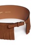 Detail View - Click To Enlarge - MAISON BOINET - Fringe suede corset belt