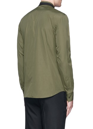 Back View - Click To Enlarge - GIVENCHY - Contrast collar bone poplin shirt