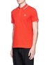 Front View - Click To Enlarge - MC Q - Contrast trim logo patch polo shirt