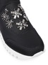 Detail View - Click To Enlarge - TORY BURCH - 'Rosas' embellished crystal bead neoprene sneakers