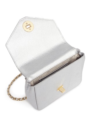 Detail View - Click To Enlarge - TORY BURCH - 'Kira' mini chain leather crossbody bag