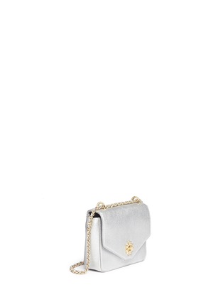 Front View - Click To Enlarge - TORY BURCH - 'Kira' mini chain leather crossbody bag