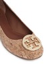 Detail View - Click To Enlarge - TORY BURCH - 'Reva' cork effect ballet flats