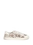 Main View - Click To Enlarge - TORY BURCH - 'Rhea' embroidered leather sneakers