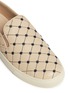 Detail View - Click To Enlarge - TORY BURCH - Logo stud quilted leather skate slip-ons