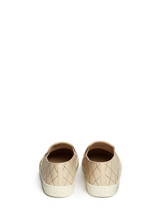 Back View - Click To Enlarge - TORY BURCH - Logo stud quilted leather skate slip-ons
