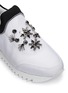 Detail View - Click To Enlarge - TORY BURCH - 'Rosas' embellished combo slip-on sneakers